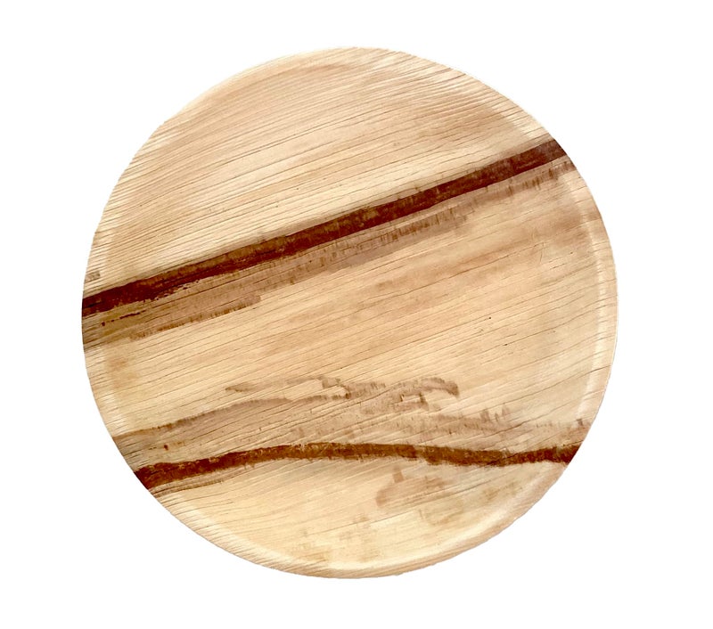 NEATSHEETS NEATtable Palm Leaf Plates | Disposable & Compostable | Eco Friendly & 100% Natural | Great for Outdoor Events, Wedding, Party, Barbecues | 10-inch Round Plate, Pack of 25 - Image 1