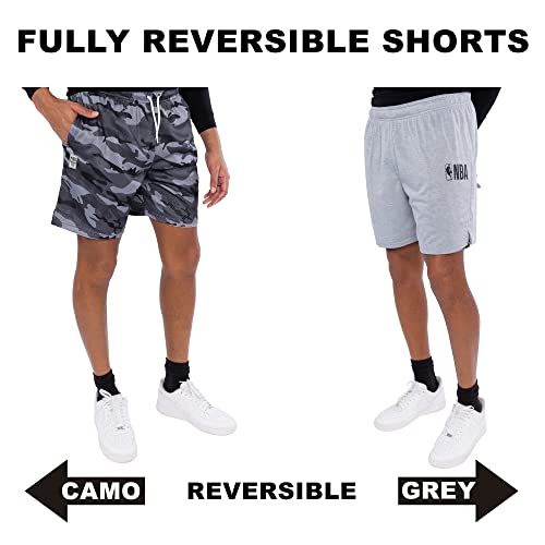 Ultra Game NBA Men's Active Locker Room Short, Black Camo, Small - Image 2