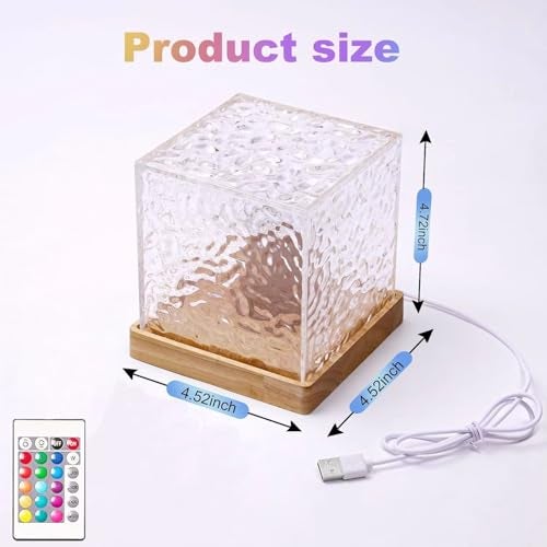 One94Store Romantic Ocean Wave Night Light Projector Lamp – 3D Water Wave LED Projection Lamp with Remote Control for Bedroom, Romantic Decor, Valentine Day Gift, Love Gift for Her, Couple Gift - Image 3