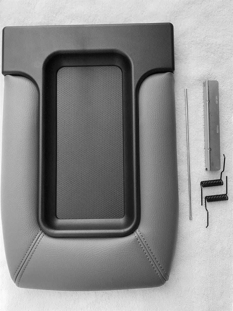 ITEK AUTO Center Console Storage Top Lid Armrest Assembly for 1995-1999 Chevrolet GMC C & K1500 2500 3500 - Light Pewter Grey - Image 1