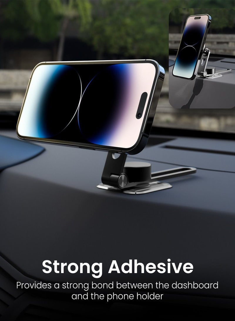 Remson Remson Magnetic Car Phone Holder Invisible Foldaway Car Mount Laptop Tesla Model 3/X/Y/S Accessories 360 Rotation with Metal Ring Compatible for iPhone 14 13 12 Pro Max Plus and Smartphones - Image 5