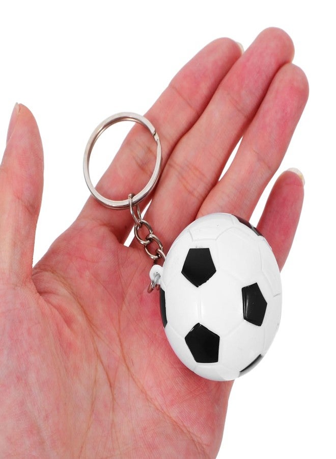أموسفون سلسلة مفاتيح كرة قدم من قطعتين من آموسفن، حلقة مفاتيح على شكل كرة قدم رياضية، حامل مفاتيح صغير على شكل كرة قدم للأطفال والمراهقين والرجال، مثالية كهدية في حقائب الظهر أو حقائب الهدايا في أعياد الميلاد - Image 4