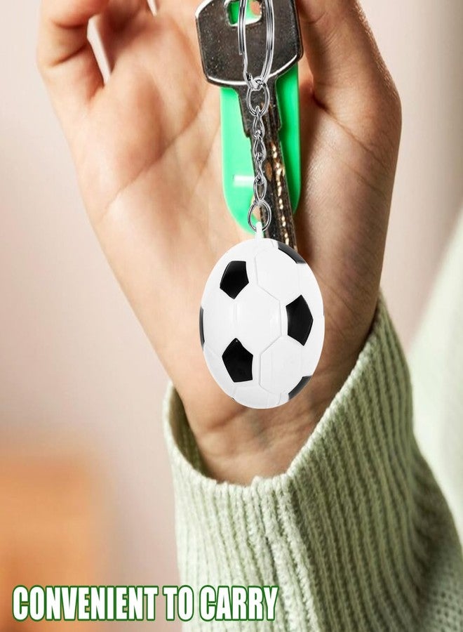 أموسفون سلسلة مفاتيح كرة قدم من قطعتين من آموسفن، حلقة مفاتيح على شكل كرة قدم رياضية، حامل مفاتيح صغير على شكل كرة قدم للأطفال والمراهقين والرجال، مثالية كهدية في حقائب الظهر أو حقائب الهدايا في أعياد الميلاد - Image 5