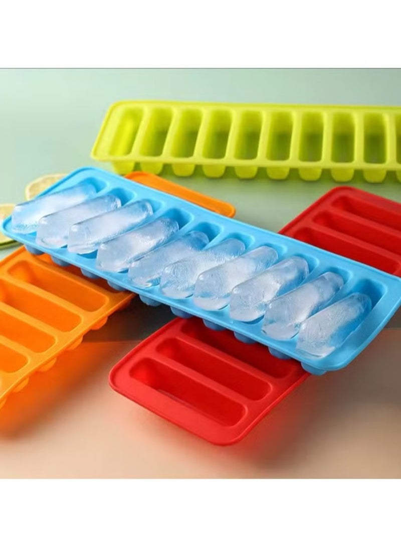 Happy Home 2 Pack Food-Grade Silicone Finger Ice Cube Molds – Non-Stick Long Ice Tray for Water & Juice Bottles, Chocolate, Jelly, Candy & More – Flexible Silicone Ice Mold Set for Easy Release - Image 2