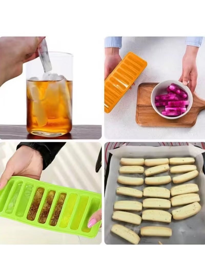 Happy Home 2 Pack Food-Grade Silicone Finger Ice Cube Molds – Non-Stick Long Ice Tray for Water & Juice Bottles, Chocolate, Jelly, Candy & More – Flexible Silicone Ice Mold Set for Easy Release - Image 5