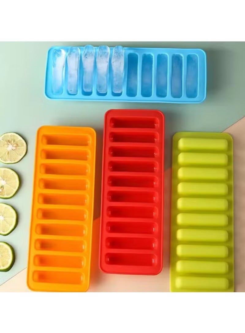 Happy Home 2 Pack Food-Grade Silicone Finger Ice Cube Molds – Non-Stick Long Ice Tray for Water & Juice Bottles, Chocolate, Jelly, Candy & More – Flexible Silicone Ice Mold Set for Easy Release - Image 3