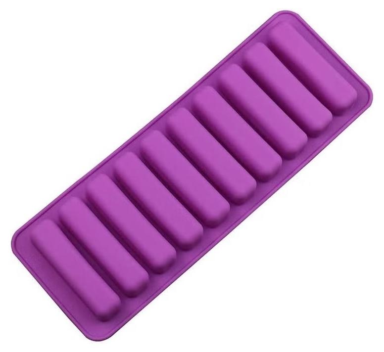 Happy Home 2 Pack Food-Grade Silicone Finger Ice Cube Molds – Non-Stick Long Ice Tray for Water & Juice Bottles, Chocolate, Jelly, Candy & More – Flexible Silicone Ice Mold Set for Easy Release - Image 1