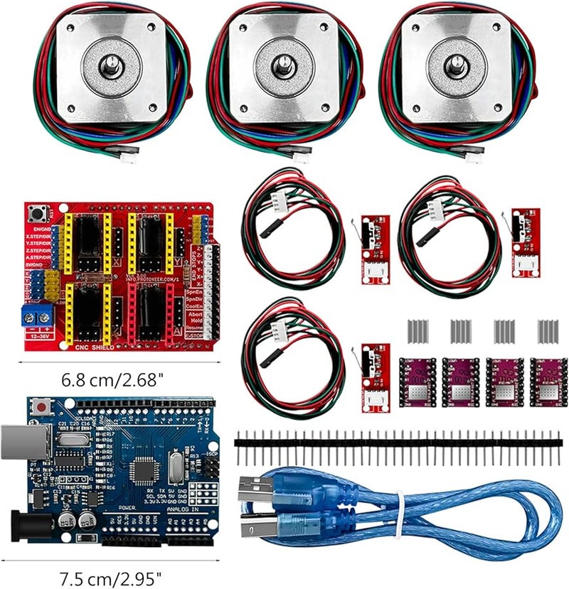 3D Printer Kit with RAMPS1 4 Board Nema 17 Motor and DRV8825 Driver - Image 3