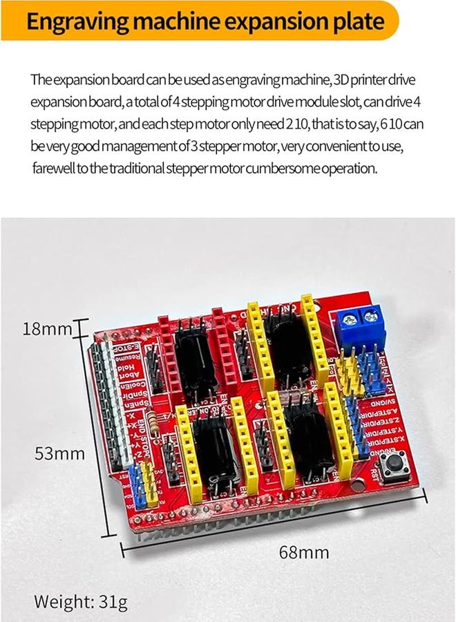 3D Printer Kit with RAMPS1 4 Board Nema 17 Motor and DRV8825 Driver - Image 5