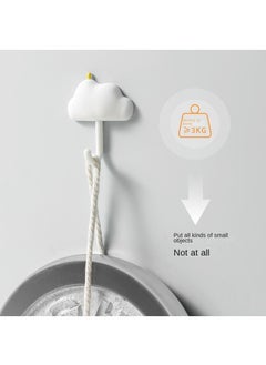 Y&D 3PCS Simple Hook Strong Adhesive Wall Hanging Wall Seamless Bearing Bathroom Kitchen Hook Paste Hook-Nebula Hook-Gray Three Pack  - Image 3