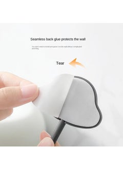 Y&D 3PCS Simple Hook Strong Adhesive Wall Hanging Wall Seamless Bearing Bathroom Kitchen Hook Paste Hook-Nebula Hook-Gray Three Pack  - Image 4
