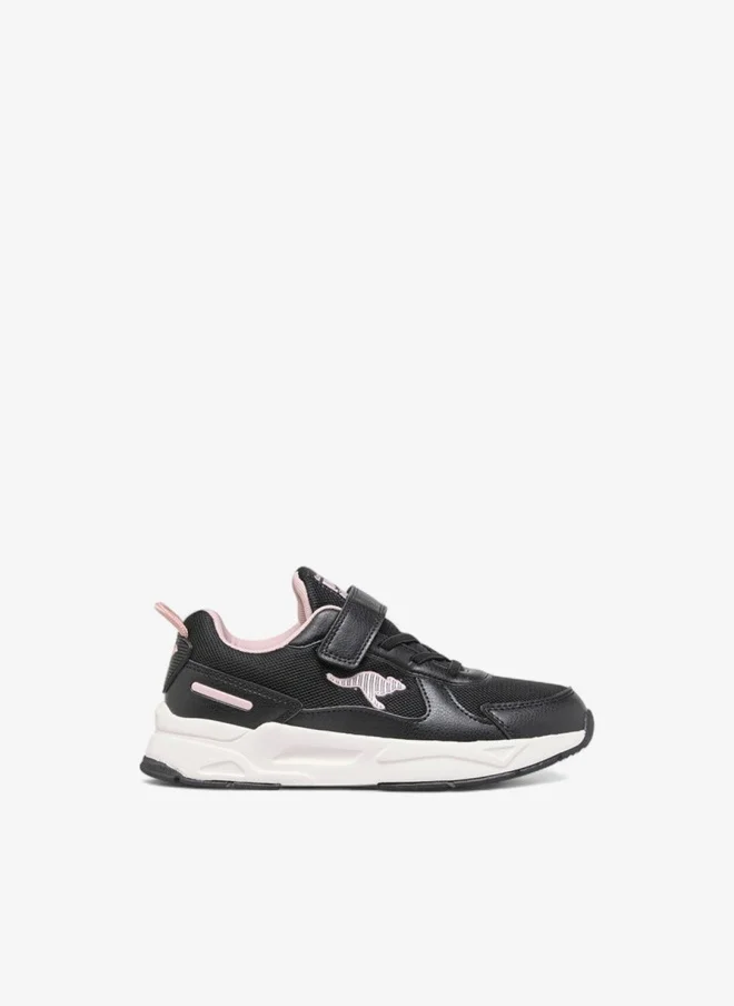 kangaROOS Girls' Panelled Sports Shoes with Hook and Loop Closure
