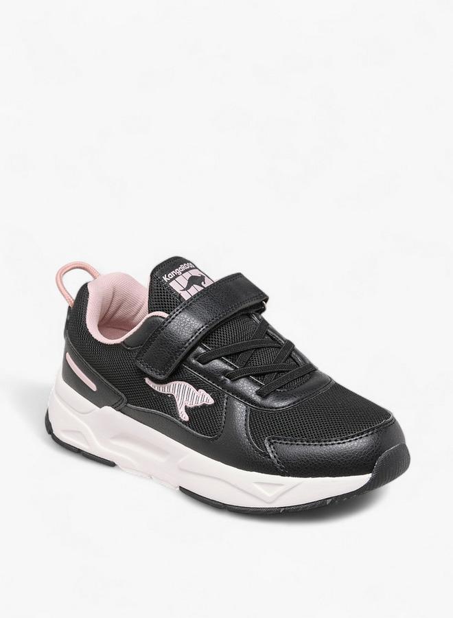 Kangaroos Girls Panelled Hook & Loop School Walking Shoes - Image 2