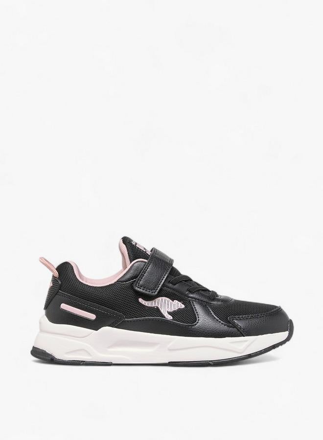 Kangaroos Girls Panelled Hook & Loop School Walking Shoes - Image 3