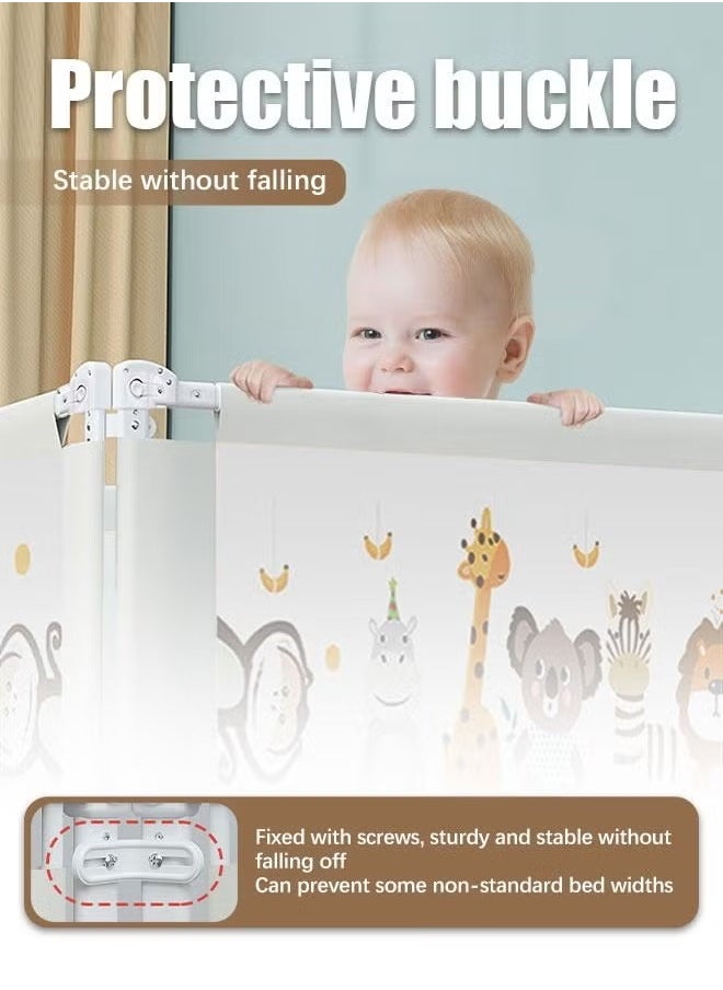 MIXDE Bed Rails Toddlers Baby Bed Guards Fold Down Safety Bedrail  - Image 3