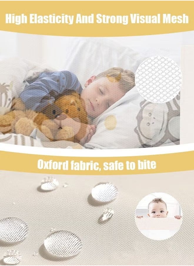 MIXDE Bed Rails Toddlers Baby Bed Guards Fold Down Safety Bedrail  - Image 2