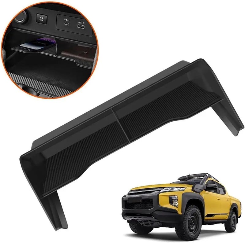 Car Central Storage Box For 24-25 L200/triton Hidden Organizer Tray Under Control Screen Q4i8 - Image 2