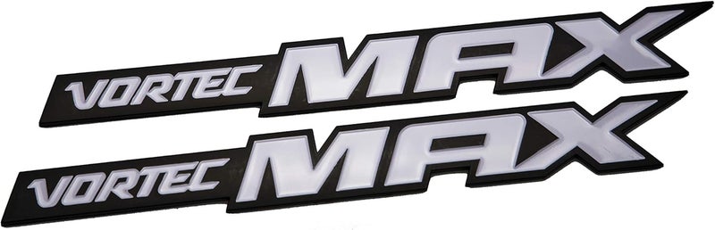UpAuto 2pcs Vortec Max Door Emblem Nameplates 3D Logo for Chevrolet 06-09 Silverado Sierra SS 6.0 GM Truck - Image 1