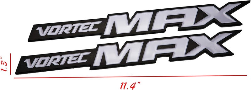 UpAuto 2pcs Vortec Max Door Emblem Nameplates 3D Logo for Chevrolet 06-09 Silverado Sierra SS 6.0 GM Truck - Image 2