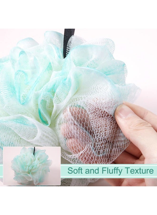 Shellwei 48 Pack Bath Sponge Shower Loofahs Bulk Pack 50g Soft Net Body Scrubber Shower Pouf Sponge Ball Body Mesh Pouf Exfoliating Bath Scrunchies for Men and Women - Image 4
