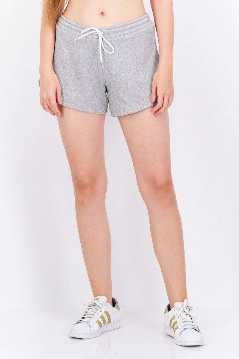 Reebok Women Sportswear Fit Outdoor Shorts, Heather Grey - Image 1