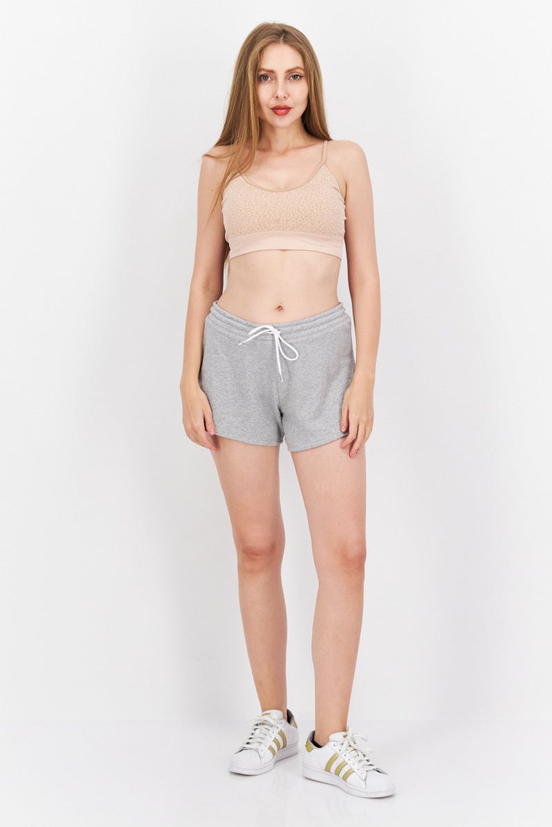 Reebok Women Sportswear Fit Outdoor Shorts, Heather Grey - Image 4