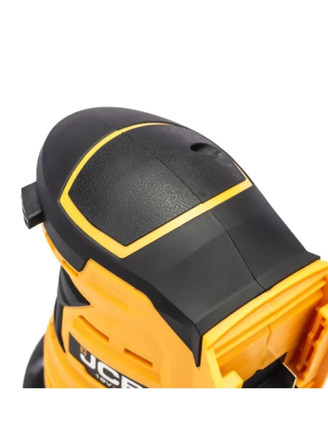 JCB 18V Cordless Orbital Sander 125mm – 0–10,000 RPM Random Orbit Sander with Dust Collection, Bare Tool - Image 5