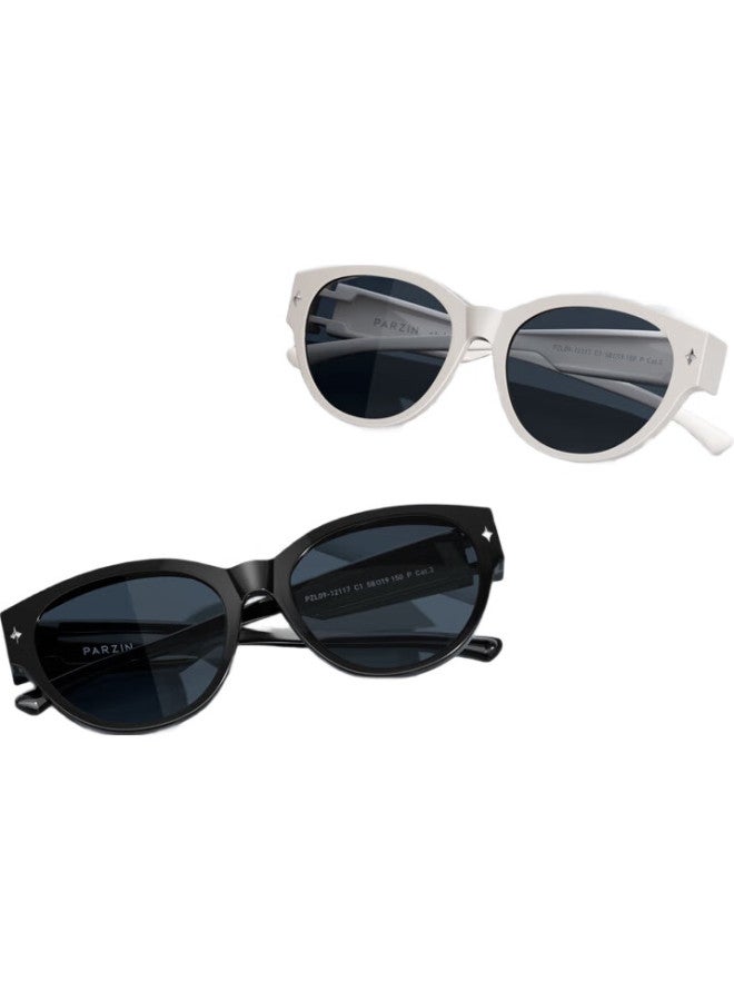 PARZIN (Parzin) [Can Be Fitted With Prescription Lenses] Polarized Sunglasses, Unisex Fashion Cat-Eye Uv Protection Driving Sunglasses 12117 - Image 2