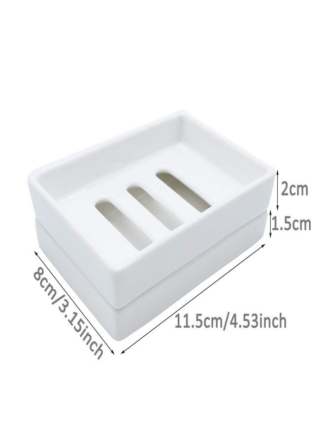 Lofekea Ceramic Soap Dish Bar Soap Holder Double Layer Soap Tray Draining by Lofekea - Image 4