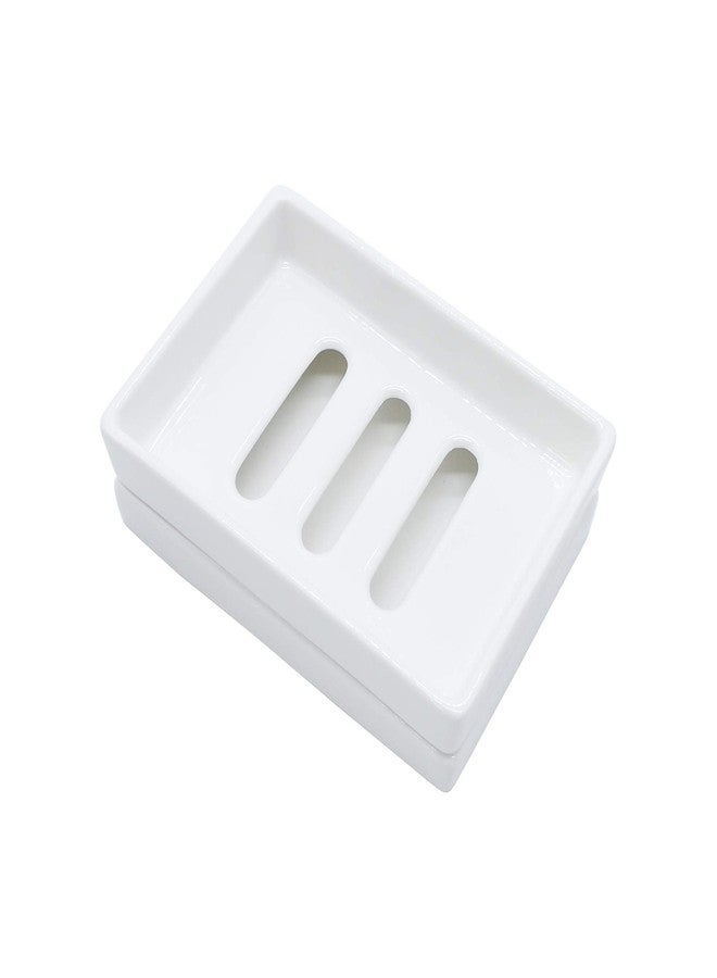 Lofekea Ceramic Soap Dish Bar Soap Holder Double Layer Soap Tray Draining by Lofekea - Image 1