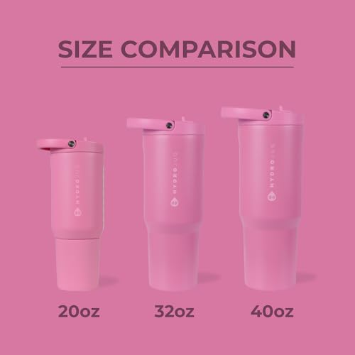 HydroJug Sport - Stainless Steel Tumbler with Straw, Vacuum Insulated, 32oz Leakproof Water Bottle, Ergonomic Design, Reusable, Dishwasher Safe, Rubber Base, Durable for Gym or Outdoors, Taffy - Image 4