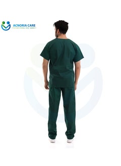 ACNORIA CARE Men's Medical Scrubs Consisting Of Two Pieces 100% Cotton Blouse And Pants Olive Green Color - Size L - From Acnoria Care  - Image 5