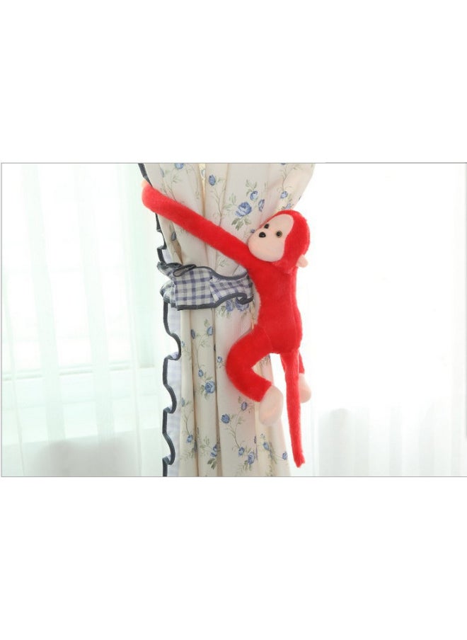 Generic - Large Colorful Plush Monkey Toy Long Arms Squeaky Sound Ideal For Valentine's Day Gift Playful Cuddly Companion-Color:Brown-Height:60cm Short Plush Will Be Called - Image 1