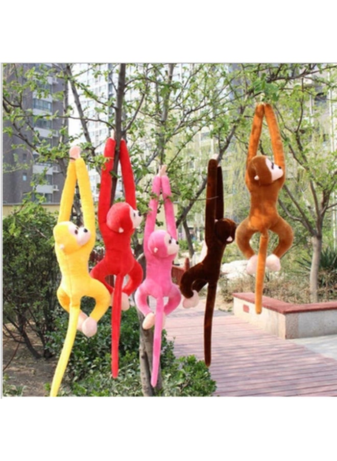 Generic - Large Colorful Plush Monkey Toy Long Arms Squeaky Sound Ideal For Valentine's Day Gift Playful Cuddly Companion-Color:Brown-Height:60cm Short Plush Will Be Called - Image 1