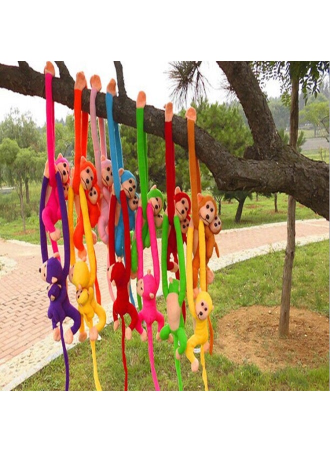 Generic - Large Colorful Plush Monkey Toy Long Arms Squeaky Sound Ideal For Valentine's Day Gift Playful Cuddly Companion-Color:Brown-Height:60cm Short Plush Will Be Called - Image 1
