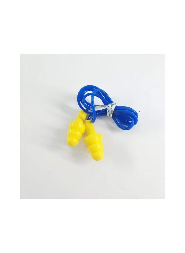 Generic Silicone earplugs with cord – Noise isolating for sleep and studying  - Image 2