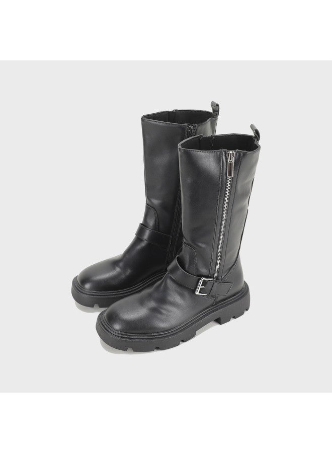 Zara Minimalist Waterproof Casual Mid-calf Round-toe Women's Boots - Image 2