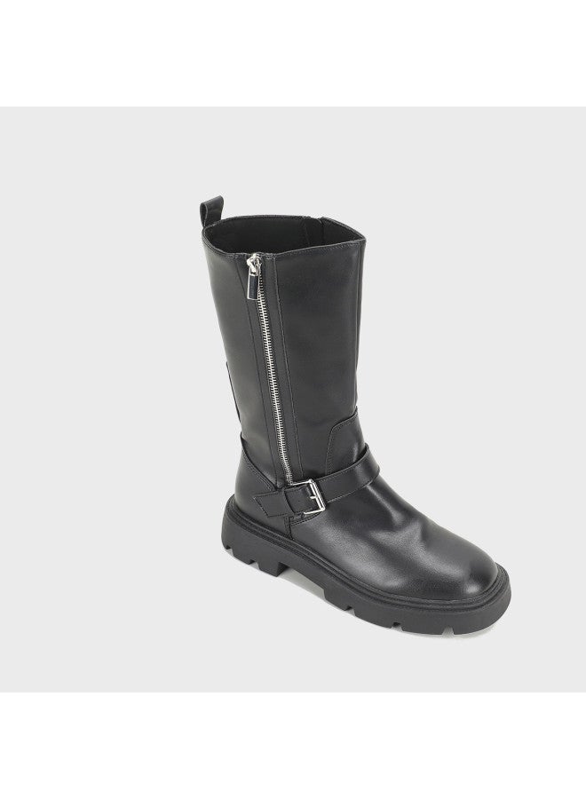 Zara Minimalist Waterproof Casual Mid-calf Round-toe Women's Boots - Image 4