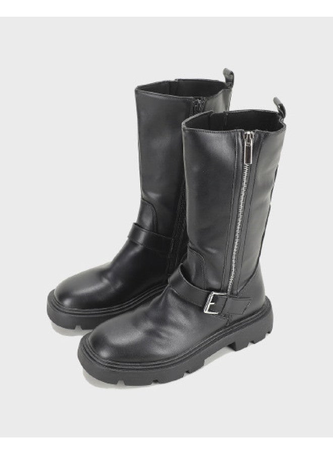 Zara Minimalist Waterproof Casual Mid-calf Round-toe Women's Boots - Image 1