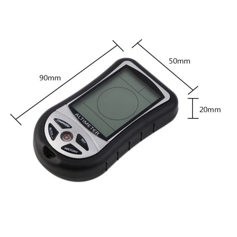 8-in-1 Electronic Altimeter Mini Hand-hold Multi-function Altimeter LCD Altimeter Portable Barometer Thermo-meter Electronic Com-pass Multi-function Altimeter - Image 4