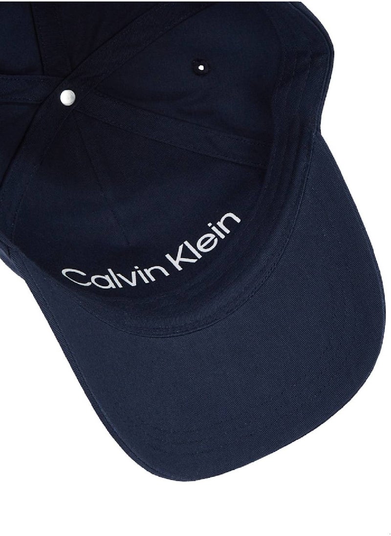 CALVIN KLEIN Men's  Twill Cap - Cotton, Blue  - Image 3