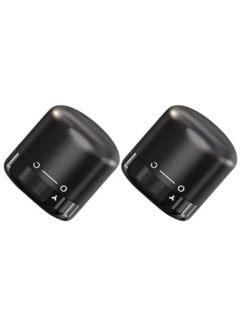 KITQO Wine Bottle Stopper with Twist Lock 2PackWine Stopper with Silicone Reusable Wine Sealer Wine Toppers Stopper Leak Proof and Keeps Wine Fresh for Easy Storage Black Pack of 2