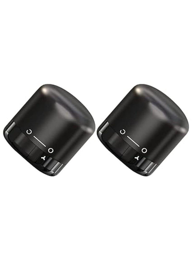 KITQO KITQO Wine Bottle Stopper with Twist Lock 2PackWine Stopper with Silicone Reusable Wine Sealer Wine Toppers Stopper Leak Proof and Keeps Wine Fresh for Easy Storage Black Pack of 2  - Image 1