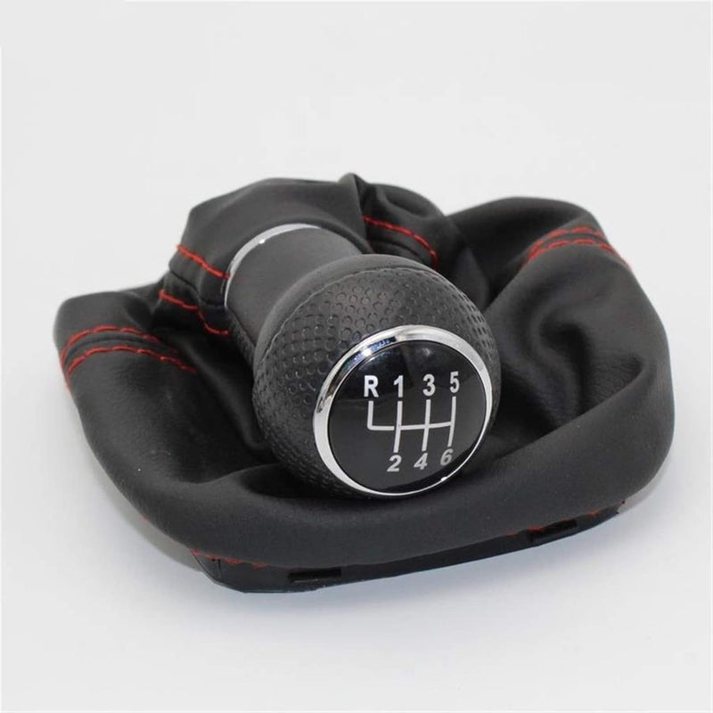 DEMULAX 6 Speed Gear Shift Knob with Leather Boot - Image 3