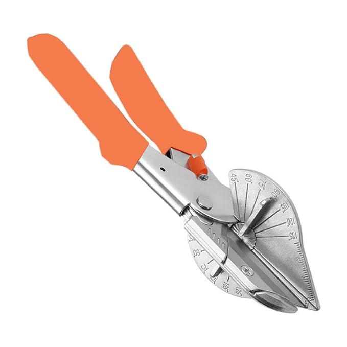 NityaEcommerce nitya Multi Angle Miter Shear Cutter Hand Tools 45 Degree to 135 Degree with Spare Blade PVC PE Plastic Pipe Scissors - Image 2