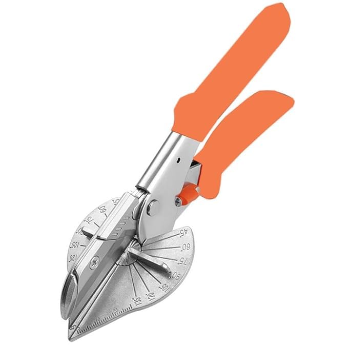 NityaEcommerce nitya Multi Angle Miter Shear Cutter Hand Tools 45 Degree to 135 Degree with Spare Blade PVC PE Plastic Pipe Scissors - Image 5