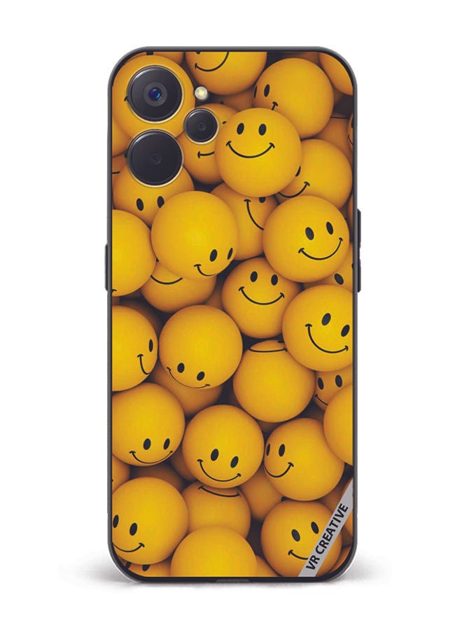 VR CREATIVE Protective Case Cover For Realme 10 5G Smiley Design Multicolour - Image 1