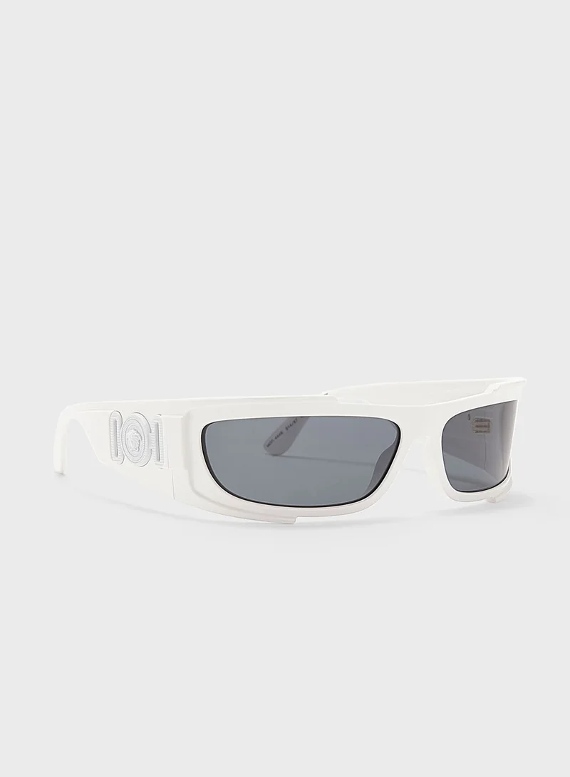 VERSACE 0Ve4446 Rectangle Sunglasses