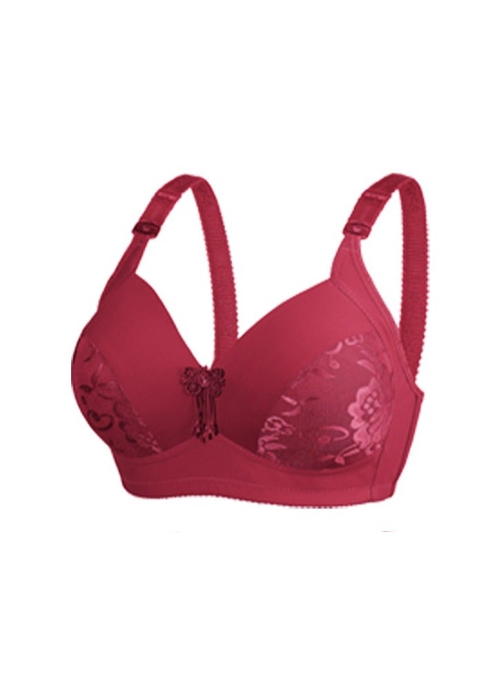 3-piece Set Of Large-Size D-cup Bras Without Underwire For Middle-aged And Elderly People - Image 2