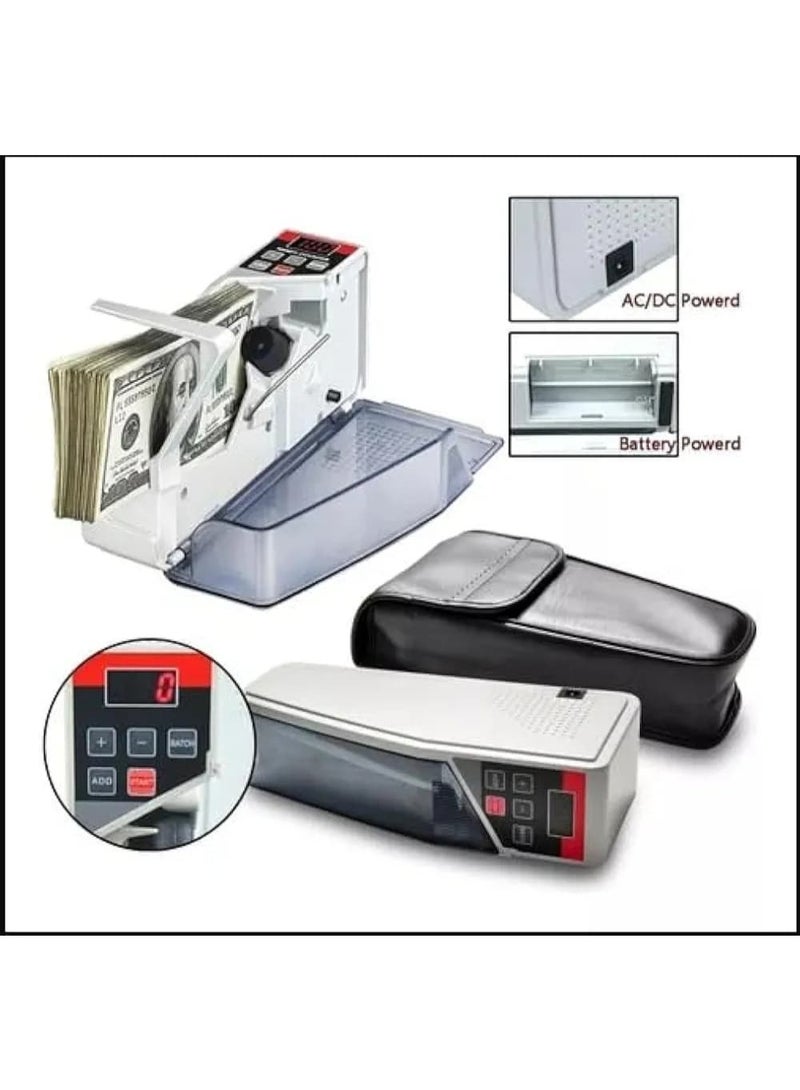 Portable Money Counter, Small and Practical Money Counting Machine Suitable for Counting Multi-Currency Banknotes - Image 3